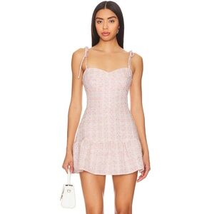 Amanda Uprichard Pink Champagne Mini Dress